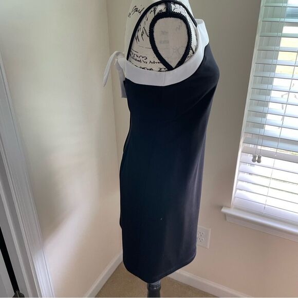 Amy Byer Cream Sheath Mini Dress Spaghetti Strap LBD Size 16 Youth - Picture 6 of 12